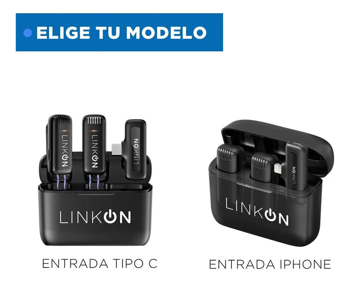 Microfono Inalambrico Lavalier Solapa Linkon + Estuche Carga