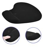 Mousepad Tapete Ergonomico Antideslizante Descanso Muñeca Color Negro