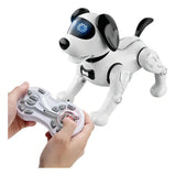 Perro Robot Interactivo MkToys Blanco Control Remoto Kaai-WOWO