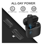 Microfono Lavalier Inalambrico Lightning Con Estuche Carga