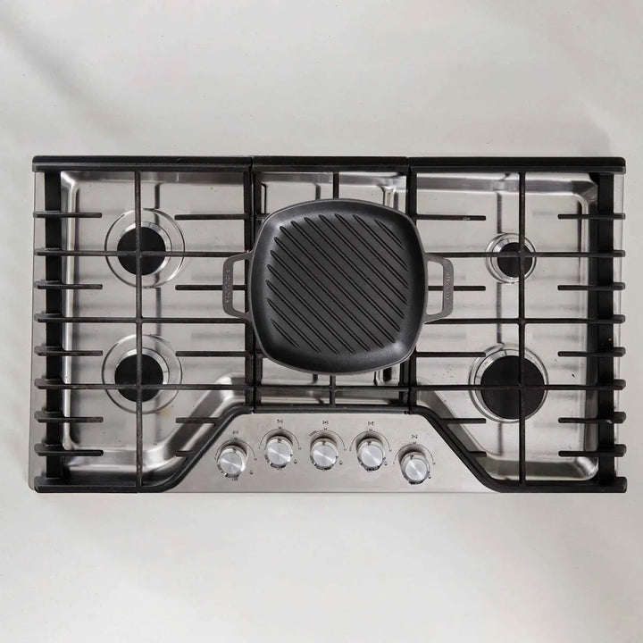 Sarten 10*10 D/asa De Hierro Fundido Esmaltado Victoria Color Negro