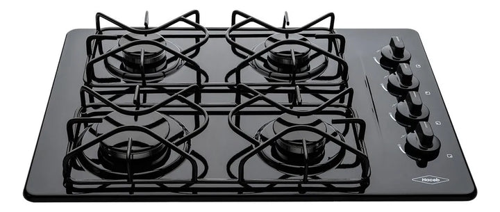 Estufa De Empotrar Esmaltada 60x43 Cm Gas Natural Haceb Color Negro