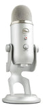 Micrófono Blue Yeti Condensador Omnidireccional color silverS