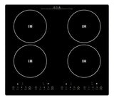 Estufa De Inducción 4 Puestos Estufa Empotrable Digital Cristal Negro