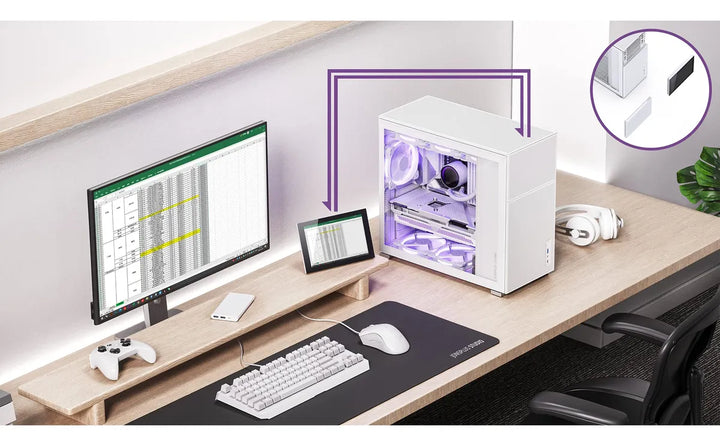 Jonsbo D41 Mesh Sc Carcasa Para Computadora Atx Con Pantalla