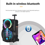 Parlante Altavoz Inalambrico Portatil Bluetooth 15 Pulgadas Negro