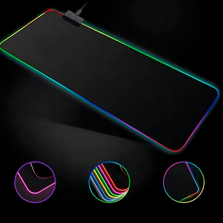 Mouse Pad Gamer 80x30cm Negro Antideslizante