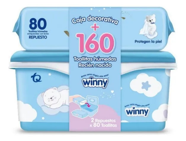 Toallitas Humedas Winny 160 + Caja