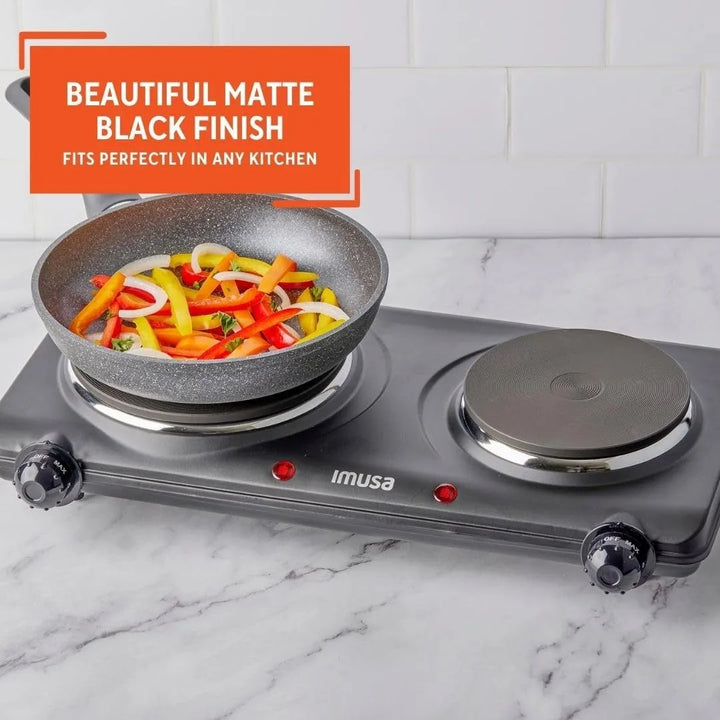 Estufa Eléctrica Portátil Cocina Dos Puestos Imusa 1500watts Imusa