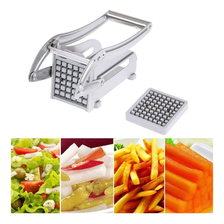 Cortador de papas fritas de acero inoxidable picador de verduras rebanador de cebollas industrial