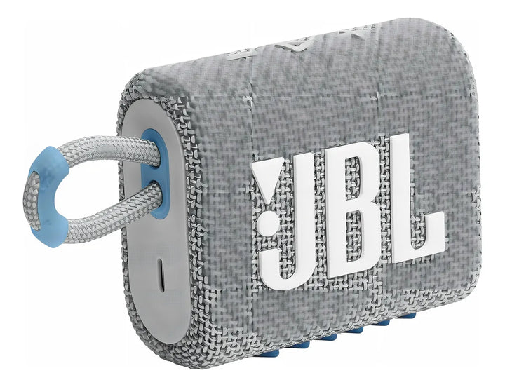 Altavoz Portátil Jbl Go 3 Eco Bluetooth Impermeable, 5 Horas Color Gris