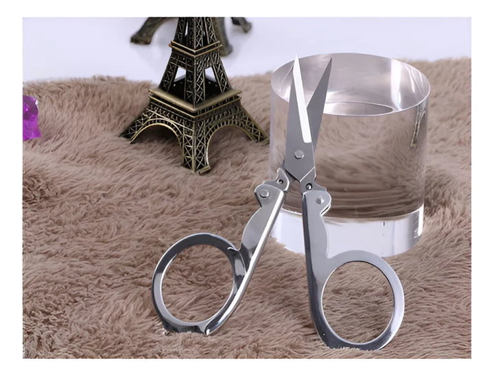 Shapenty Tijeras De Viaje Plegables De Acero Inoxidable 4 U