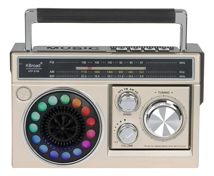 Parlante Radio Altavoz Retro Inalámbrico Bluetooth Linterna Diseño