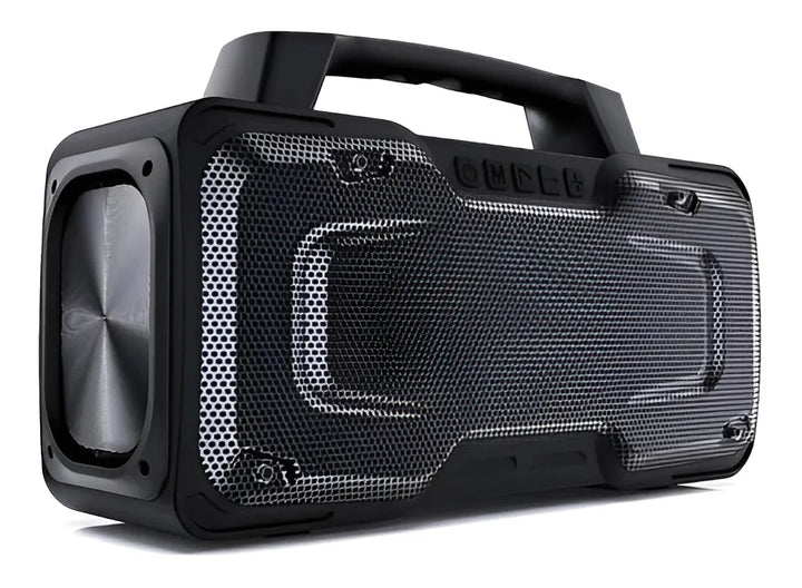Bocinas Portátil Bluetooth Bugani 80w Altavoz Subwoofer Exterior Impermeable Ipx7 Sonido Estéreo micrófono Incorporado 24h Hora de Jugar Admite Carga Phone Soporta entrada MIC AUX M118 Negro
