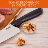 Cuchillo Chef 15cm Imusa Talent Acero Inoxidable Color Negro