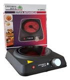 Estufa Eléctrica Infrarrojo Universal Royal 1 Quemador Negro