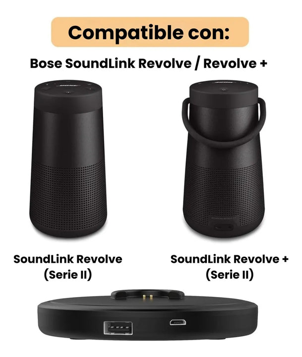 Base De Carga Para El Bose Soundlink Revolve Y Revolve+ Ii Negro