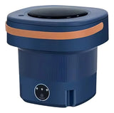 Lavadora Plegable Con Desagüe Y Centrifugado 10 Litros 60w Color Azul Oscuro
