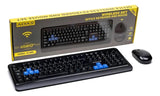 Kit De Teclado Y Mouse Inalámbrico Español M900 Color del mouse Negro Color del teclado Negro