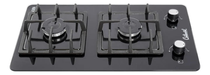 Estufa De Empotrar Vidrio Templado 2pt Gas Propano 6040