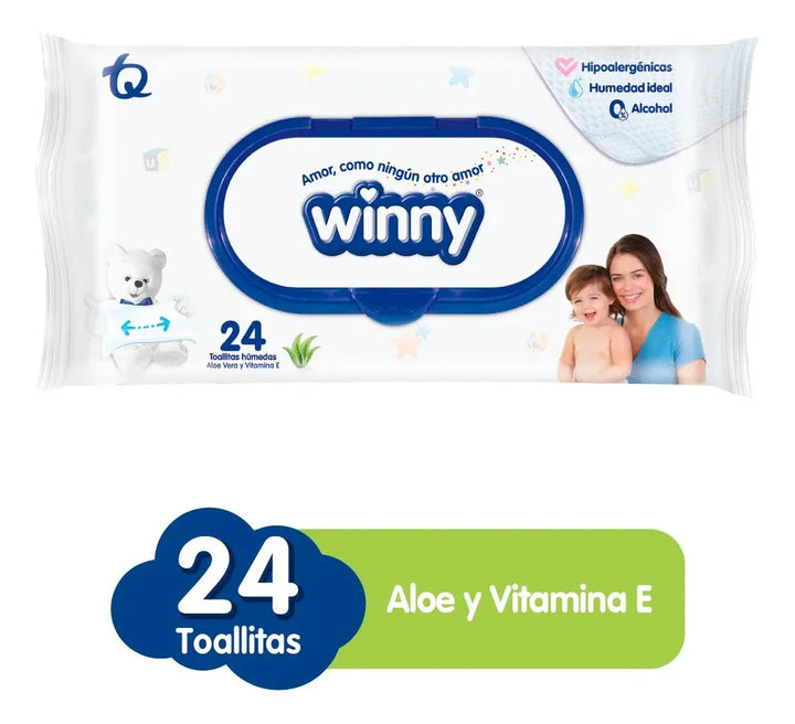 Toallitas Winny Aloe Vera X24