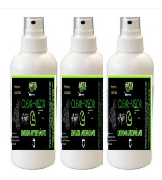 Limpiador Desempañador 60 Ml X 3 Para Panorámicos Visores.