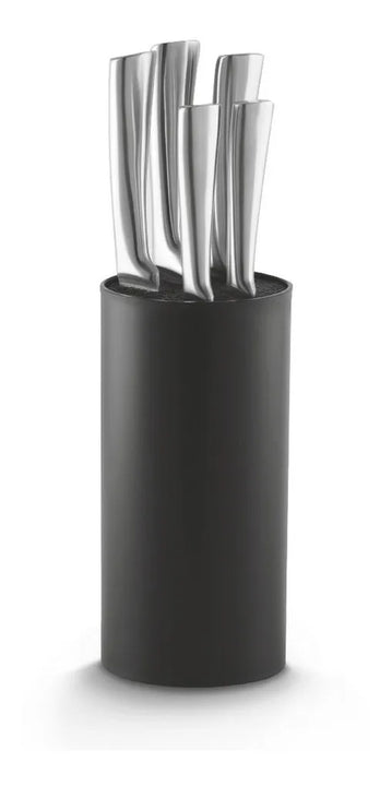 Juego De 5 Cuchillos + Soporte Élite Universal 19500 -negro