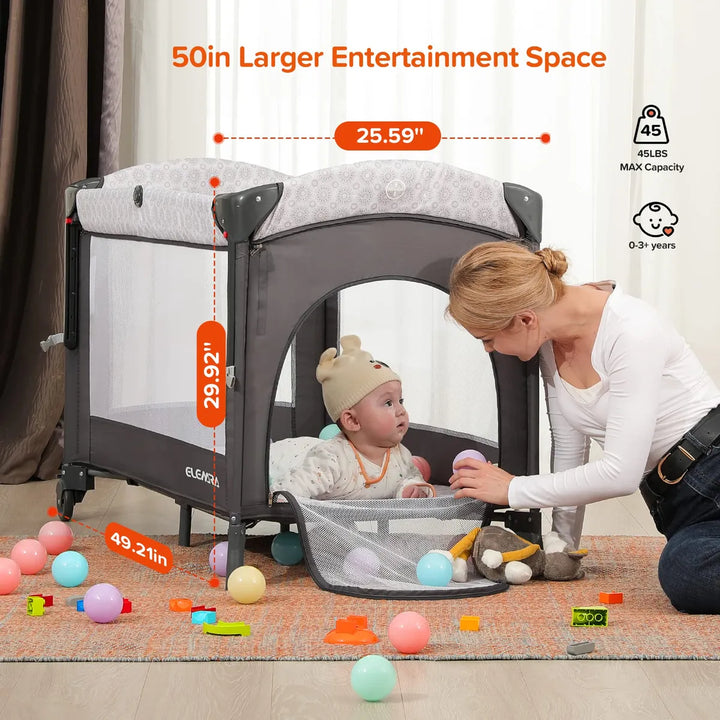 Moisés 4 En 1 Con Cambiador Colchón Música Y Almacenamiento