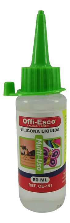 Silicona Liquida 60ml Offi-esco X3 Unidades Transparente