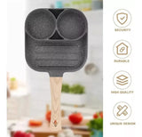 Sartén Antiadherente Multiusos 3 En 1 Para Huevos Carne Gris Oscuro