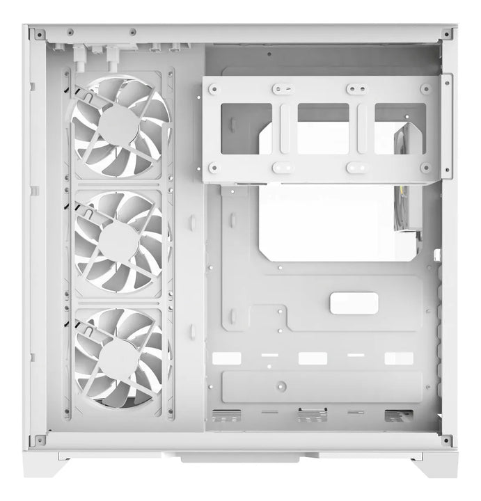 Chasis Iceberg Crystal Edge Blanco X10 Ventiladores Argb