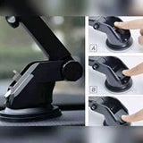 Soporte universal para celdas de coche, cierre automático, color negro