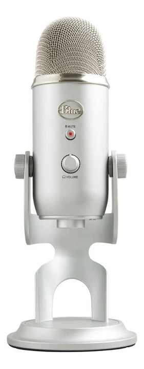 Micrófono Blue Yeti Condensador Omnidireccional color silverS