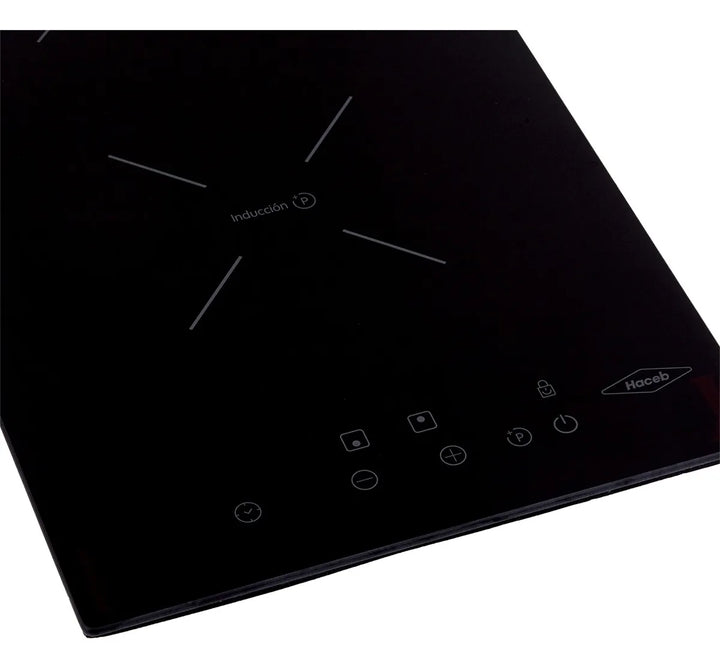 Estufa De Empotrar Inducción Negra 30cm Eléctrica 220v Haceb Negro