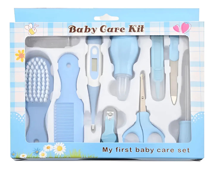 Kit Para Bebe 10 Piezas Azul Claro