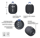 Ultimate Ears Wonderboom 4, Parlante Bluetooth Negro 12V