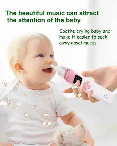 Aspirador Nasal Electrico Recargable Musical Para Bebe Agua