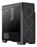 Gabinete Chasis Gamer Aerocool Ore Saturn 4 Ventiladores Frgb
