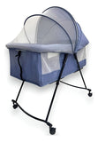 Corral Cuna Mecedora Para Bebé Portátil C118 Azul