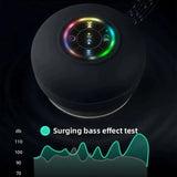 Parlante Ducha Luces Rgb, Musica, Llamadas Impermeable Negro