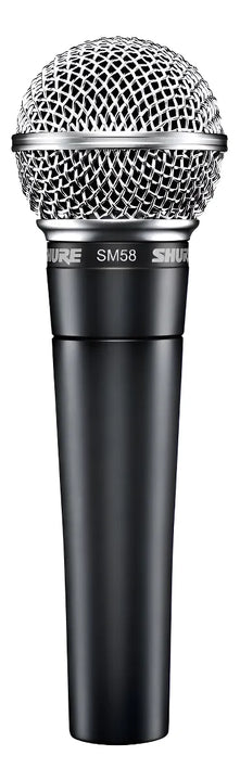 Micrófono Shure SM SM58-LC Dinámico Cardioide color gris oscuro y plateado