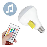 Bombillo Parlante Con Bluetooth Multicolores Súper Oferta. Color Blanco