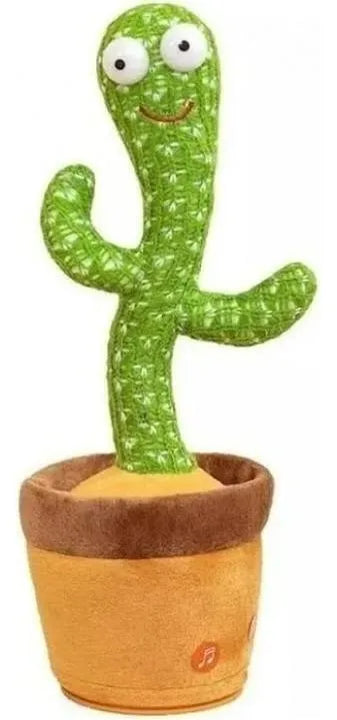 Cactus Bailarín GTI Toy Imita Voz Sonidos Recargable Usb 31cm Baila