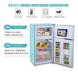 Refrigerador Compacto 3.5 Pies Cúbicos Mini Retro Doble Puer