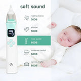 Aspirador Nasal Electrico Recargable Musical Para Bebe Blanco