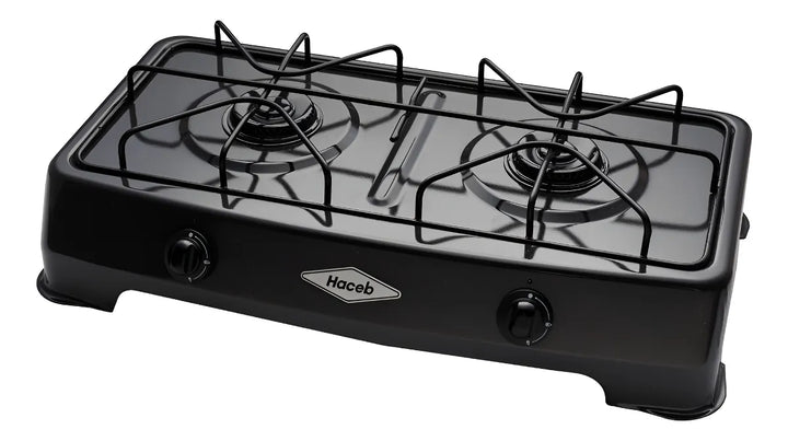 Placa de cocina con alimentación a gas - Haceb COCINETA AR GAS-2 GP color negro - 2 hornallas