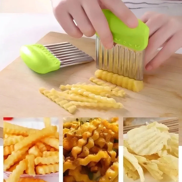 Cuchilla Cortador Acanalado Papas Verduras Manual