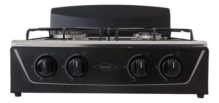 Estufa De Mesa Avellana T Gas Natural Negra Haceb Color Negro