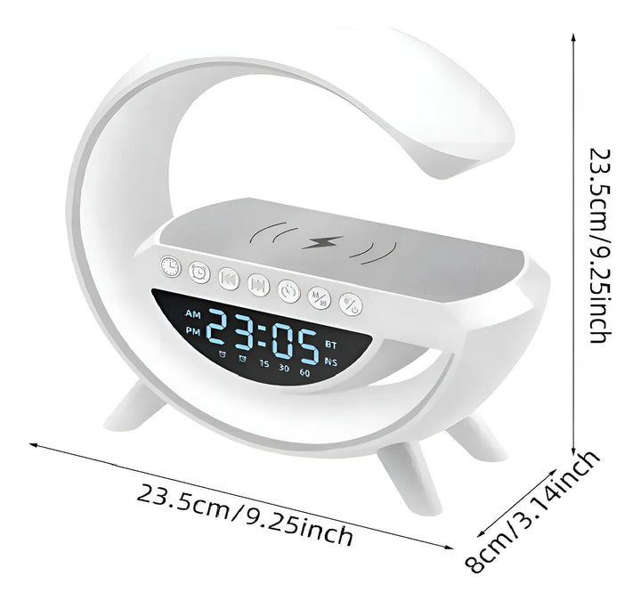 Parlante BT 3401 portátil con bluetooth blanca