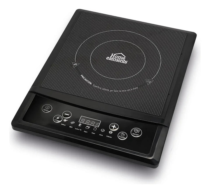 Estufa De Inducción 1 Puesto Home Elements Negro